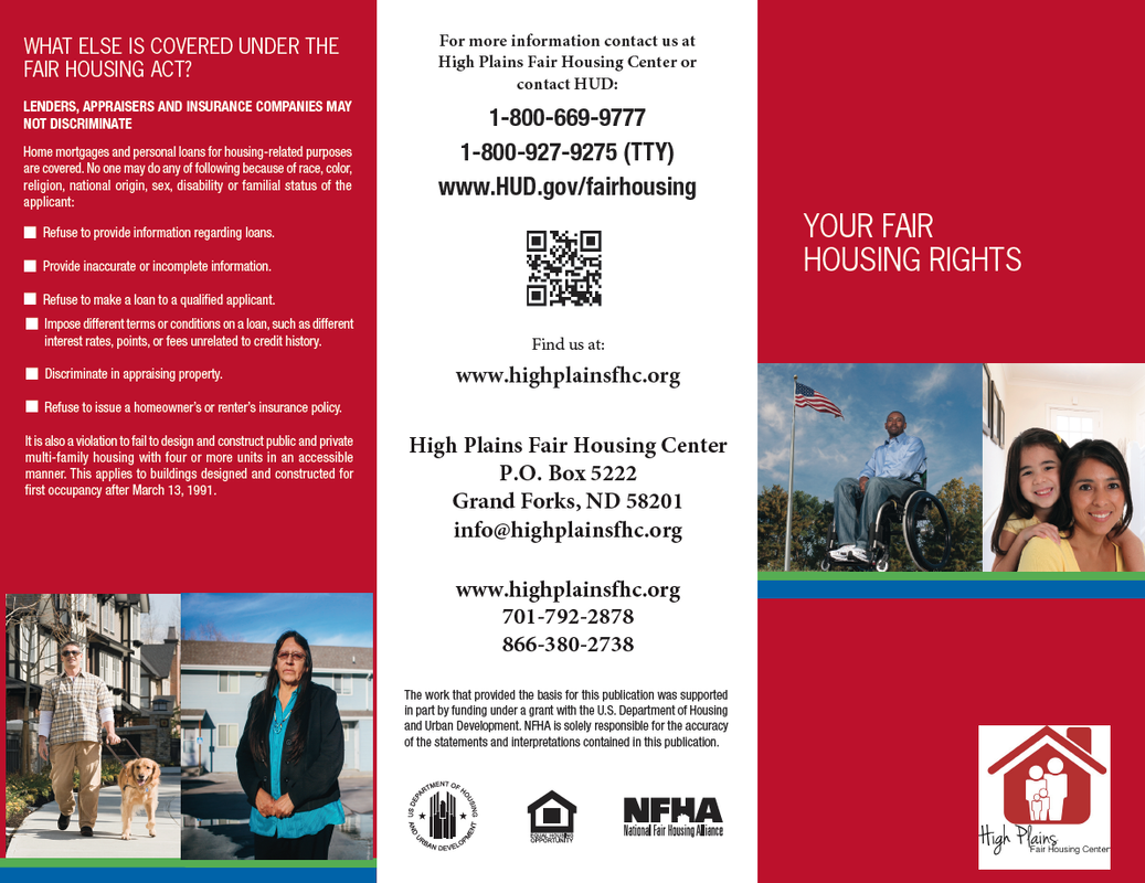 Your Fair Housing Rights Brochure, High Plains Fair Housing Center