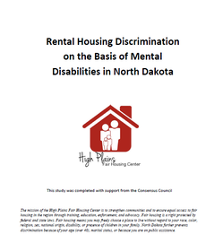 Rental Housing Discrimination on the Basis of Mental Disabilities in North Dakota
